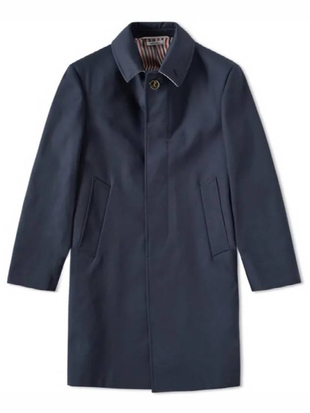 Men's Mackintosh Bal Collar Classic Single Coat Navy - THOM BROWNE - BALAAN 2