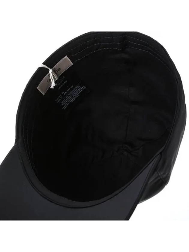 V Embroidered Logo Nylon Ball Cap Black - VALENTINO - BALAAN 6