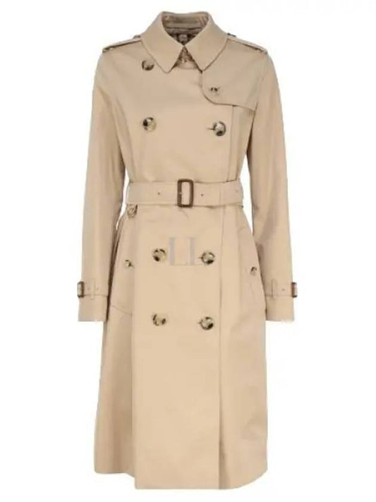 Kensington Heritage Cotton Trench Double Coat Beige - BURBERRY - BALAAN 2