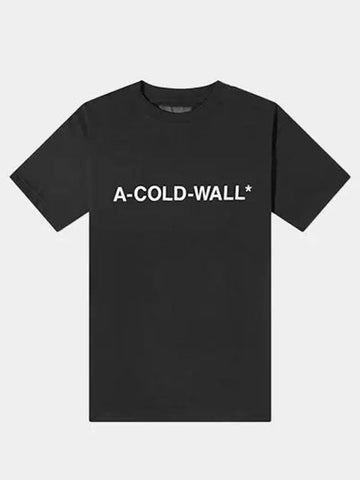 Men's Logo Printing Black Short Sleeve ACWMTS063 BK - A-COLD-WALL - BALAAN 1