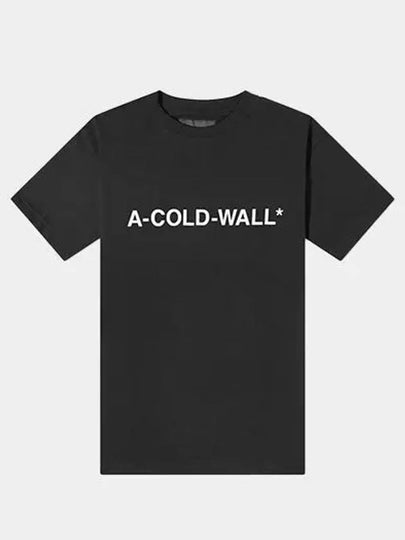 Essentials Logo Print Short Sleeve T-Shirt Black - A-COLD-WALL - BALAAN 2