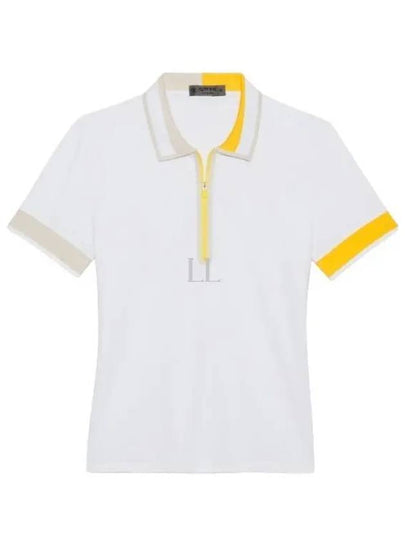 Women'S Contrast Tech Short Sleeve Polo Shirt White - G/FORE - BALAAN 2