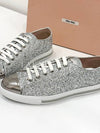 Metal toe glitter sneakers 5E8998 38size - MIU MIU - BALAAN 7