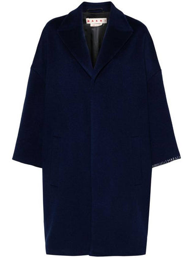 Stitched Logo Single Coat Blue - MARNI - BALAAN 1