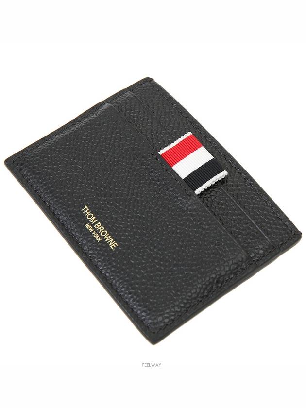 Card wallet three stripe tab pebble grain business MAW031L - THOM BROWNE - BALAAN 9