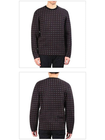 Geometric crew neck knit PO0029P16 3010 - LANVIN - BALAAN 2