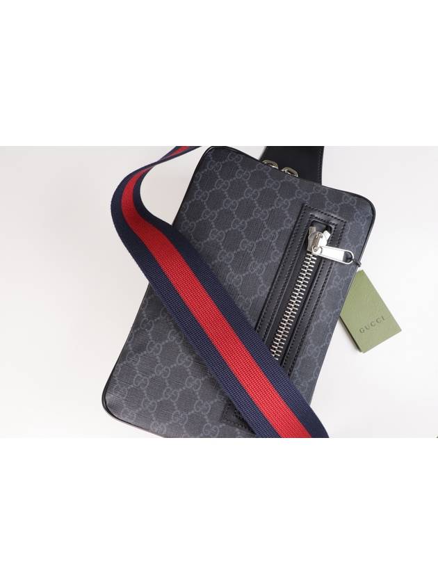 GG Supreme Canvas Slingback Bag Black - GUCCI - BALAAN 7