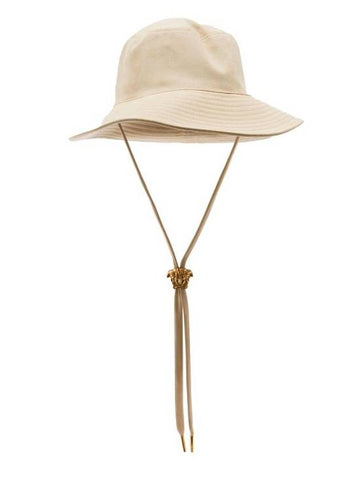 Medusa Drawstring Bucket Hat Beige - VERSACE - BALAAN 1