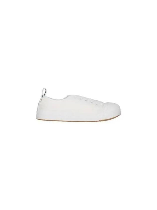 Vulcan Canvas Low Top Sneakers White - BOTTEGA VENETA - BALAAN 2