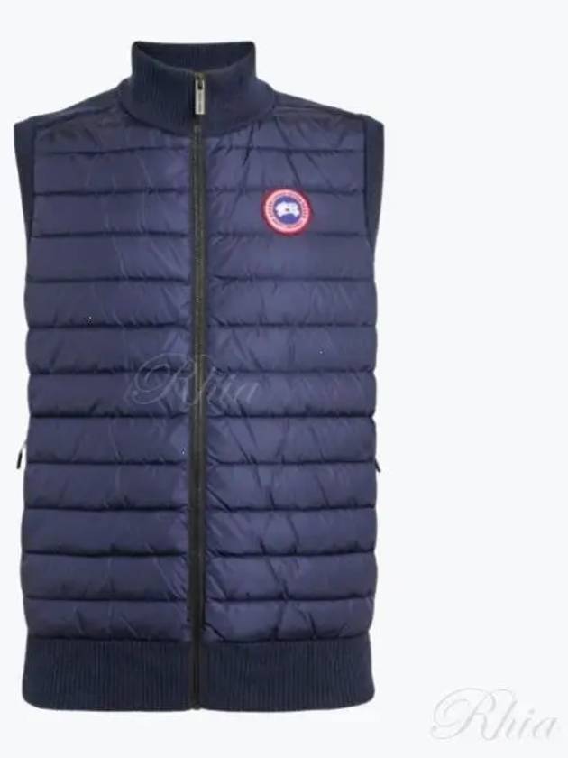 Hybrdige Slim Fit Merino Wool Padded Vest Navy - CANADA GOOSE - BALAAN 2