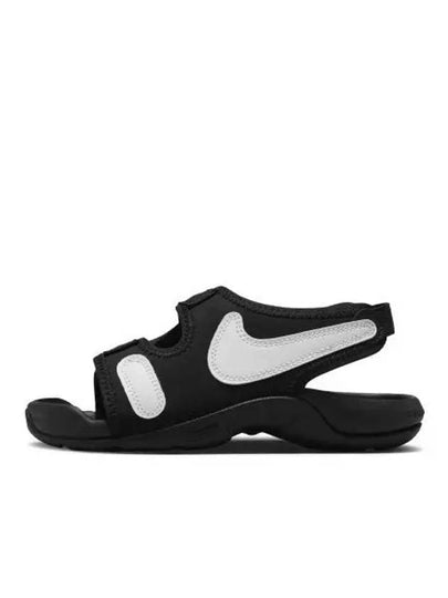 Kids Sunray Adjust 6 PS Sandals White Black - NIKE - BALAAN 2