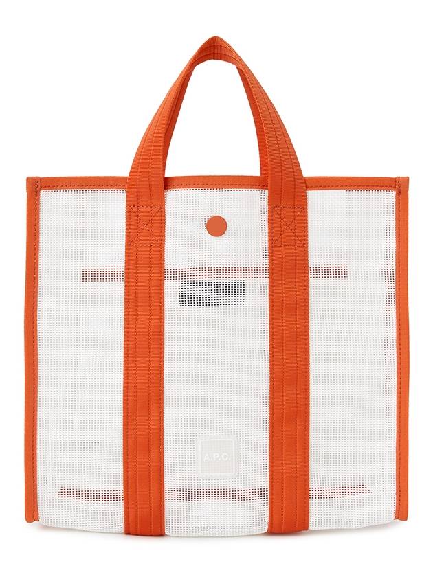 Louise Small Shopper Tote Bag White Orange - A.P.C. - BALAAN 2