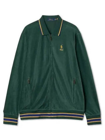 30 paid knit corduroy track jacket green - POLO RALPH LAUREN - BALAAN 1