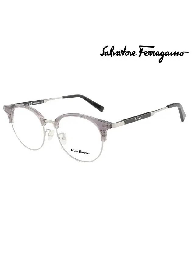 Ferragamo Glasses Frame SF2841K 057 Round Men Women - SALVATORE FERRAGAMO - BALAAN 1