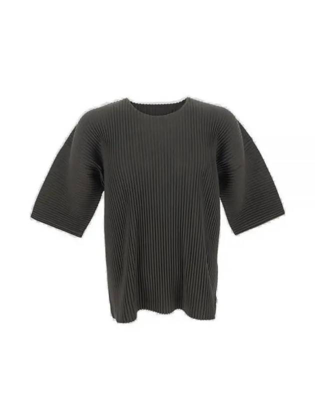 Homme Plissey HP38JK102 68 Pleated Short Sleeve T-Shirt - ISSEY MIYAKE - BALAAN 1