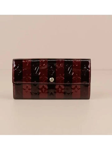 Vernis Amarantte Sarah Wallet Long - LOUIS VUITTON - BALAAN 1