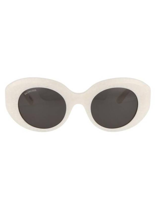 Eyewear Oval Frame Sunglasses White - BALENCIAGA - BALAAN 1