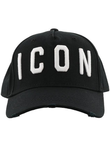 icon embroidery ball cap black white - DSQUARED2 - BALAAN 1