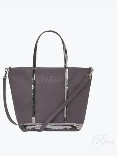 Canvass Cabas Tote Bag Gray - VANESSA BRUNO - BALAAN 2