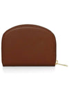 Demi Lune Half Moon Zipper Card Wallet Brown - A.P.C. - BALAAN 6