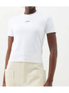 Le Gros Grain Short Sleeve T-Shirt White - JACQUEMUS - BALAAN 3