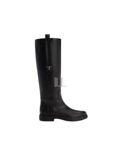 Leather Long Boots Black - TOD'S - BALAAN 2