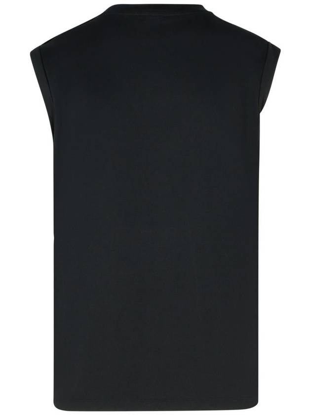 Balmain Black Cotton Tank Top - BALMAIN - BALAAN 3