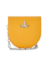 Saffiano Nano Saddle Shoulder Bag Yellow - VIVIENNE WESTWOOD - BALAAN 2