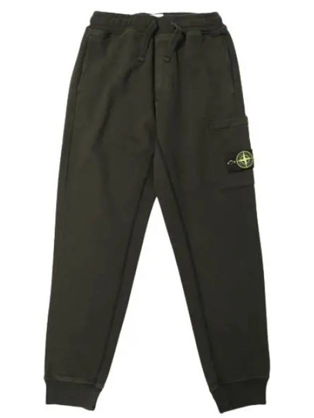 Brushed Cotton Fleece Cargo Jogger Pants Regular Fit Men s Training - STONE ISLAND - BALAAN 1