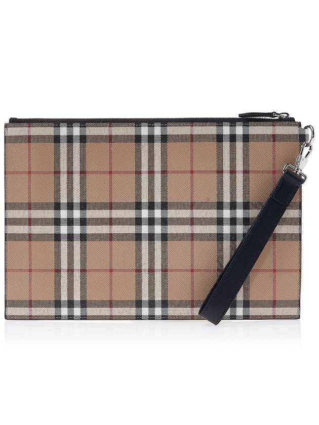 Vintage Check Clutch Bag Beige - BURBERRY - BALAAN 4