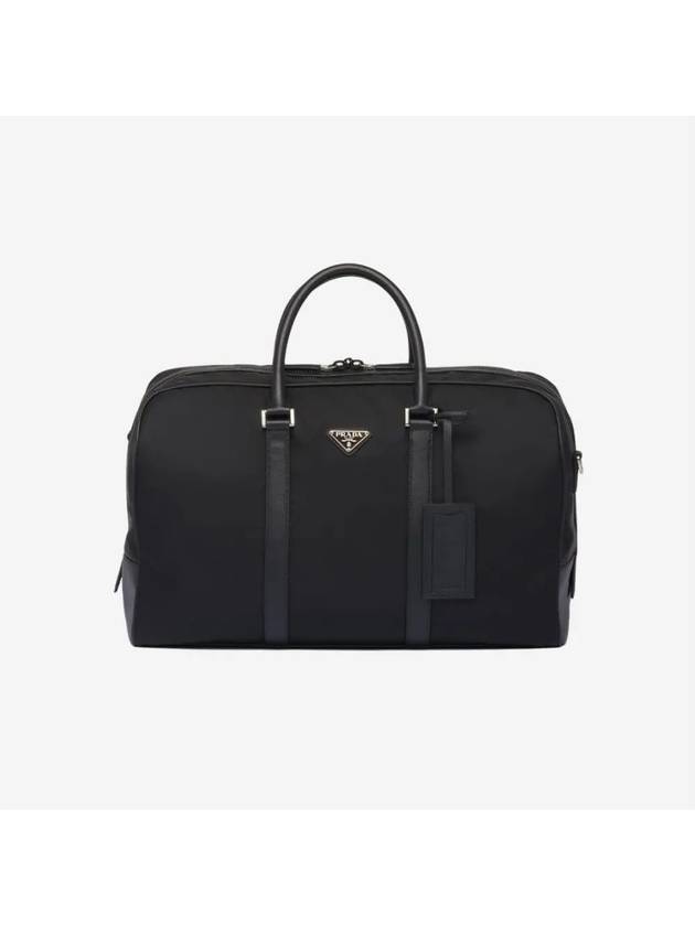 Re Nylon Saffiano Leather Duffel Bag Black - PRADA - BALAAN 5