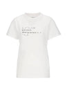 Women's Emoji Logo Font Generator Short Sleeve T-Shirt White - MAISON MARGIELA - BALAAN 1