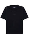 Le Gros Grain Short Sleeve T-Shirt Black - JACQUEMUS - BALAAN 9