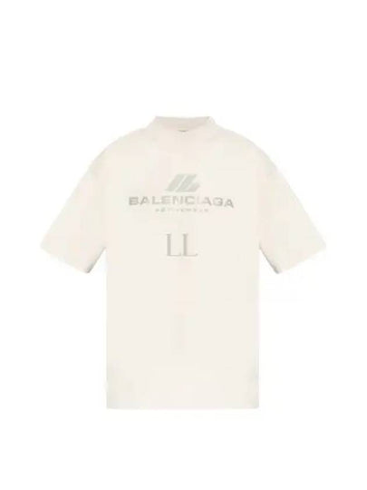 Activewear Medium Fit Short Sleeve T-Shirt White - BALENCIAGA - BALAAN 2