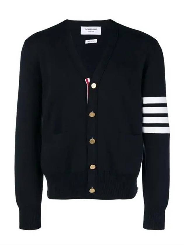 Milano Stitch 4 Bar Cardigan Navy - THOM BROWNE - BALAAN 2