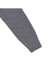 Men's Mini Heart Logo Merino Wool Knit Top Grey - AMI - BALAAN 6