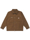 Home on the Range Shirt Jacket BROWN - MALBON GOLF - BALAAN 1