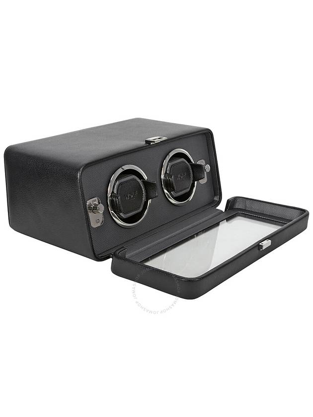 Wolf Windsor Module 2.5 Black Leather Double Watch Winder 4526029 - WOLF - BALAAN 3