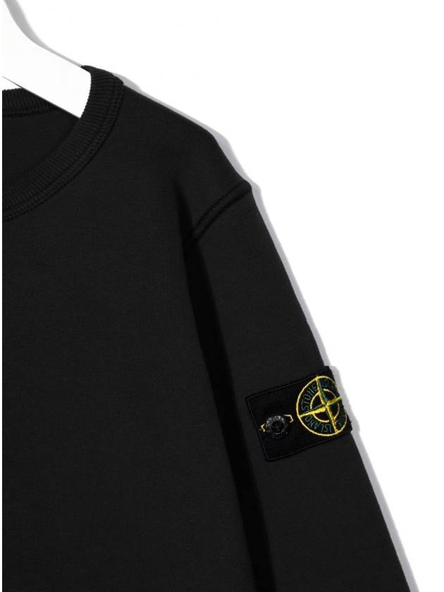 8 year old size black round wappen sweatshirt 751661340 - STONE ISLAND - BALAAN 3