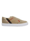 Women's House Check Low Top Sneakers Beige - BURBERRY - BALAAN 1