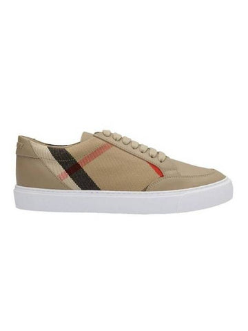 Women's House Check Low Top Sneakers Beige - BURBERRY - BALAAN 1