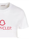 Women's Logo Short Sleeve T-Shirt White - MONCLER - BALAAN 5