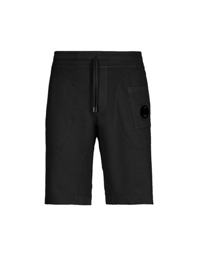 Men's Lens Wappen Bermuda Shorts Black - CP COMPANY - BALAAN 2