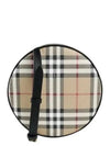 Lewis Check Pattern Round Cross Bag Beige - BURBERRY - BALAAN 2