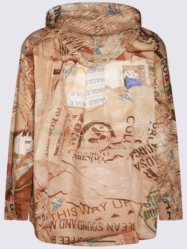 Print Drawstring Hoodie Brown - VIVIENNE WESTWOOD - BALAAN 5