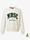 Uni NBSC Fleece Sweatshirt 39 Ivory - NEW BALANCE - BALAAN 1