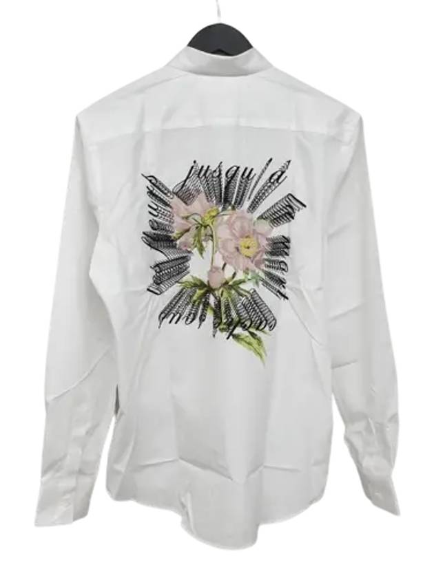 Logo Long Sleeve Shirt White - GIVENCHY - BALAAN 2