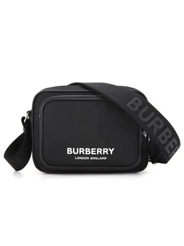 Logo Print Nylon Crossbody Bag Black - BURBERRY - BALAAN 3