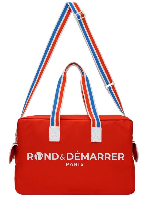 Signature Logo Tennis Boston Duffel Bag Orange - ROND&DEMARRER - BALAAN 2