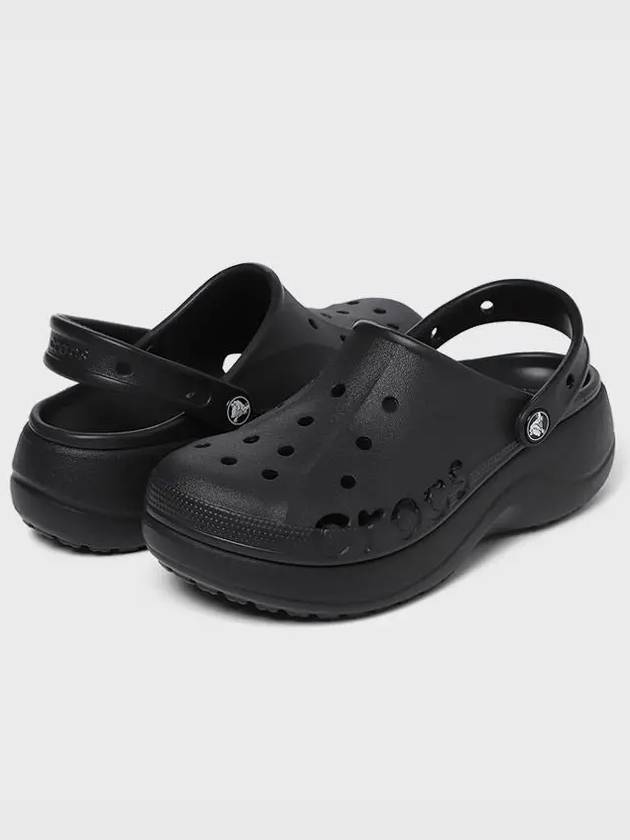 Baya Clog Platform Sandals Black - CROCS - BALAAN 3